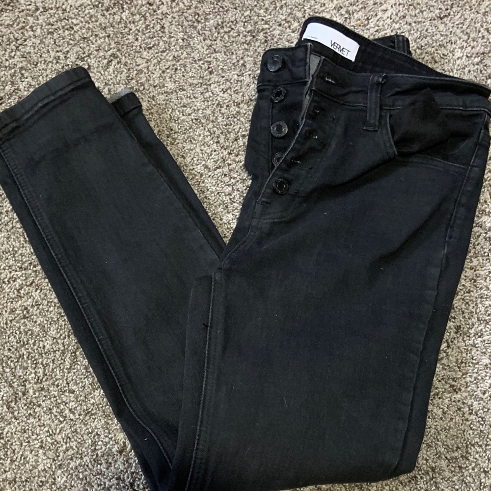 High-Rise Black Women's Jeans - Vervet